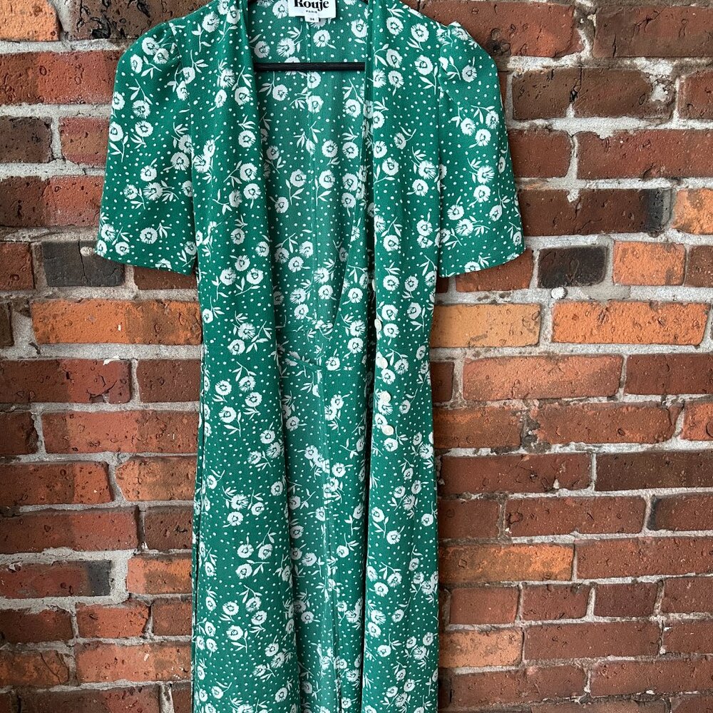 Rouje Paris Gabin, OG floral green, 34